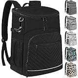 Cooler Backpack Insulated Leakproof Waterproof Backpack Cooler Bag 30 Cans, Large Capacity Lightweight Travel Camping Beach Backpack Cooler Ice Chest for Men and Women, Black