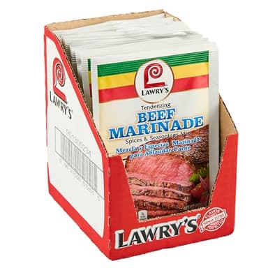 Lawry's Tenderizing Beef Marinade Spices & Seasonings Mix, 1.06 Ounce (Pack of 12)