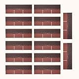 BIGalleons Asphalt Roof Shingle 14 Pcs, Roof Asphalt Tile Facilitate Roof Repairing, Outdoor Storage Shed Roof, Garage Roof, Pet House Standard Sizes Easy to Install (Brown 3-Tab), LQW-13