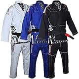 Twister Progress 5.0 Brazilian Jiu Jitsu Gi | BJJ Gi | Lightweight Preshrunk Pearl Weave | With Pants and Jacket 475gram (BLACK, A1)