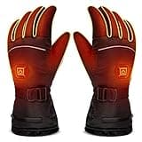 LUWATT Heated Gloves 8H Working Hours Rechargeable Lithium Battery 3 Temperature Settings Electric Heat Resistant Gloves for Men Women for Sports Outdoor Climbing Hiking Skiing Winter Handwarmer