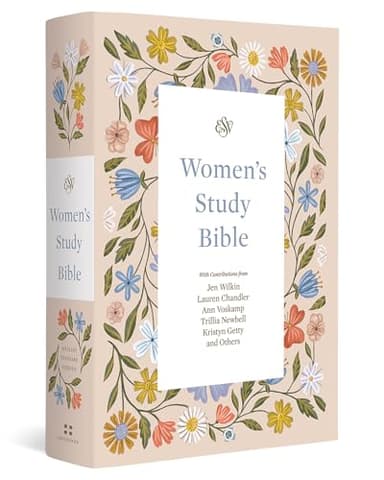 ESV Women's Study Bible (Hardcover, Blush Wildflower Design)