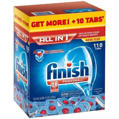 Finish Powerball Tablet Dishwasher Detergent, 110 ct, 78 oz