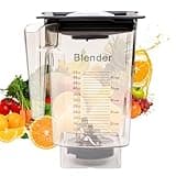 90oz WildSide+ Jar Replacement for Blendtec Blender, Commercial Grade - Five-Sided Replacement Blender Jar,Kitchen Container Pitcher Jar, for Classic/Designer/Professional/Commercial Series Container