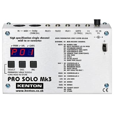 Kenton Pro Solo Mk3 Single-channel MIDI to CV Converter