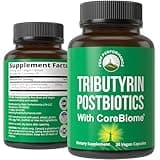 CoreBiome Tributyrin Postbiotic Supplement Clinically Tested For Gut Health. More Effective than Sodium Butyrate Capsules. High Bioavailability Post Biotics For Digestive, Leaky Gut, Colon, Microbiome