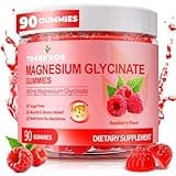 Magnesium Glycinate Gummies 400mg for Adult & Kids，90 Ct Sugar Free Magnesium Gummies with Potassium Magnesium Supplement for Women & Men，Sleep Msucle & Engergy Support，Raspberry Flavor