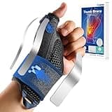 Fitomo All-in-One Thumb Brace with Palm & Wrist Stabilizer: Pain Relief for Carpal Tunnel, De Quervain's Tenosynovitis, Tendonitis, Arthritis, Unisex Design (Left Hand, S/M)