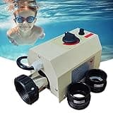 Vanbolt Pool Heater-3KW 220V 240V Electric Pool Water Heater, Upgrade Portable Constant Temperature Control Pool Warmers for Above Ground Pools, Thermostat Used for Spa, Bathtub, Mini Swimming Pool