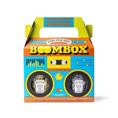 Poo-Pourri Before-You-Go Toilet Spray, Bathroom Boombox, Gift Set Variety 2 Fl Oz - Original Citrus and Fresh Air