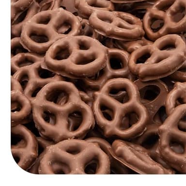Chocolate Covered Pretzels - 22 Ounce Pack - Milk Chocolate Pretzels for Office Bowls, Snacking, and Gifting - Sweet & Salty Snack - Crunchy Holiday Treat