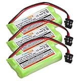 PowerTrust 3Pack Ni-MH Cordless Phone Battery for Uniden BT-1008 BT-1016 BT-1021 BT-1025 BT1021 BT1025 CPH-515B