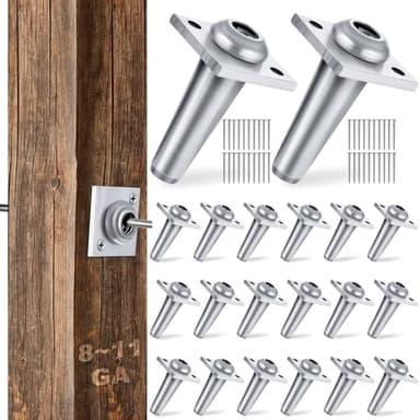 20 Pieces Anchor Wire Vise Anchor Vise with Screws Grape Trellis Anchor Vise for Tightening 8~11 Gauge Wire to Build Trellises, Vineyards, Fences and Arbors