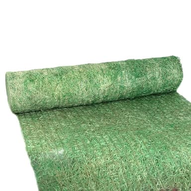 American Excelsior QuickGRASS Pro - 4'x50'- Green Biodegradable Jute Net Erosion Control Blanket Landscape Roll
