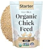 Mile Four Organic Chicken Feed – Starter Chick Mash, Non-GMO, USA Grown, 21% Protein, Corn-Free, Soy-Free, Non-Medicated Chick Feed, 2 lb Sample