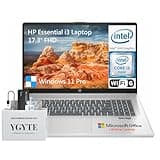 HP 17.3 Inch Laptop Computer, 17 IPS FHD Business Laptop PC, Intel 8-Core i3, 32GB RAM, 1TB SSD+512GB PSSD, Windows 11 Pro Laptop Lifetime Office, USB-C, HDMI, Full-Size Keyboard, Camera