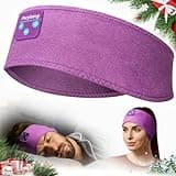 Perytong Sleep Headphones Bluetooth Headband, Headband Headphones Over On Ear Bluetooth 5.2 Sleeping Earbuds Earphones, Wireless Sleeping Headphones for Side Sleepers Men Women Boys Girls
