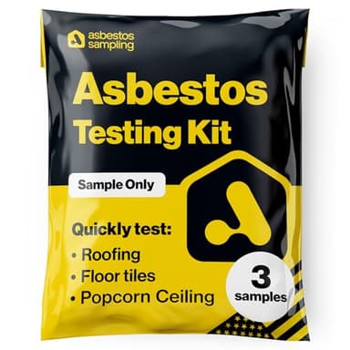 Asbestos Test Kit - Sample Only Testing - 72hr (3 Business Days) NVLAP lab Result with lab Testing fee Included. (3 Samples)