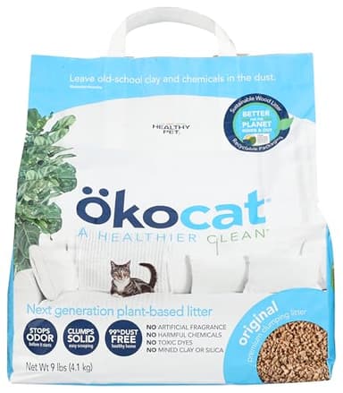 Okocat, Litter Cat Clumping Wood, 144 Ounce