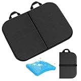 Handbanary Gel Seat Cushion (16.5" x 12") – Portable & Foldable Travel Cushion for Airplane, Stadium, Camping, Movies, & Garden – Relieves Sedentary Pain, Supports Long Sitting Periods