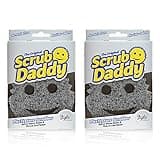 The Original Scrub Daddy Style Collection- Modern Neutral Gray Shade, FlexTexture, Soft in Warm Water, Firm in Cold, Deep Cleaning, Dishwasher Safe, Multi-use, Scratch Free, Odor Resistant, 2ct