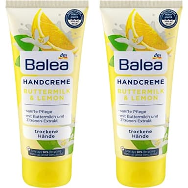 Hand Cream Buttermilk & Lemon with Panthenol and Olive Oil 2 x 100 ml, Germany.