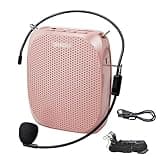 SHIDU Voice Amplifier Teachers,Megaphone Speaker Portable PA System with Microphone Headset(Work of 12hours) Supports MP3 Format Audio for Tour Guides Coaches Yoga Fitness Instructors