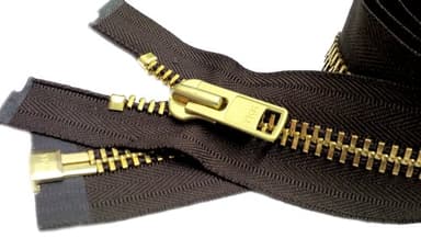 YKK® 24" Extra Heavy Duty Jacket Zipper YKK #10 Brass Separating ~ Color 570 Sept. Brown (1 Zipper/Pack)
