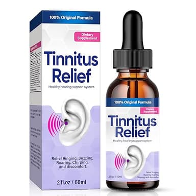 Tinnitus Relief for Ringing Ears, Best-Ear Ringing Relief Drops, Natural Herbal Blend, Effective Tinnitus Treatment to Reduce Ear Noise, Improve Hearing, Purple