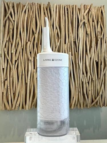 Living Ozone™ Ozone Technology, Built-in Camera with apps, Way More Effective Than Regular Water flossers - Uses only Water, which rinses but Doesn’t Disinfect. US Patented, White