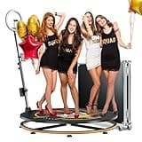 MWE 360 Photo Booth Machine for Parties with Flight Case,RGB Strip Light,Software APP Remote Automatic 360 Spin Camera Video Booth 100cm for 4-6 People (39.4'')