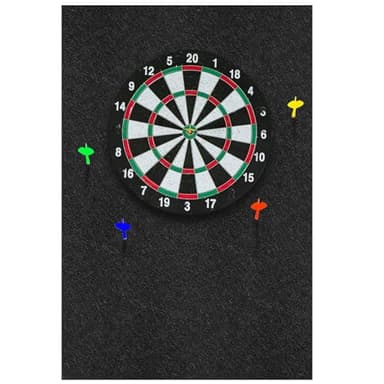 2 Pcs Dart Board Backing Felt Wall Tiles Cork Dart Board Backer Alternative Self-Adhesive Wall Protectors Square Backing Tiles (36 x 24 x 0.5 Inch,Black)