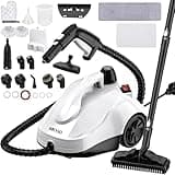 Steam Cleaner, Steam Mop with 23 Accessories, Powerful Multipurpose Portable Steamer for Cleaning to Remove Grime, Grease, for Multi-Purpose and Multi-Surface Floors, 16.4ft Power Cord, White