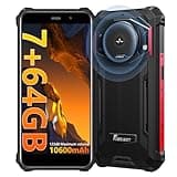 FOSSIBOT F101P Android 13 Rugged Smartphone, 7GB+64GB /1TB Rugged Call Phone 10600mAh Unlocked Phone 123dB Loud Volume Phone 5.45" 24MP+8MP Camera Waterproof Smartphone 4G Dual SIM OTG 18W Charger