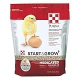 Purina Start & Grow | Nutritionally Complete Medicated Chick Feed Crumbles | 5 Pound (5 lb.) Bag