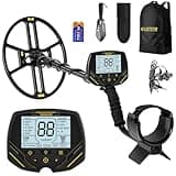 14" Metal Detector for Adults Professional, Double-D Metal Detectors with Higher Sensitivity, Waterproof Metal Detector with IP68 Search Coil, DISC & Pinpointer Metal Detector Modes