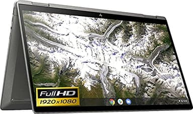 Laptop HP X360 14c in Grey Chromebook 14in FHD Touchscreen Intel 11th Gen i3 up to 4.1Ghz 8GB DDR4 128GB eMMC WiFi 6 Webcam Backlit Keyboard Fingerprint Reader (Renewed)