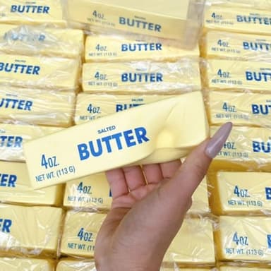 Butter Stick Slow Rising Squeeze Toy Salted Butter Bar Slow Rising Figure Stress Relief Fidget Toy for Anxiety Relief Hand Relax