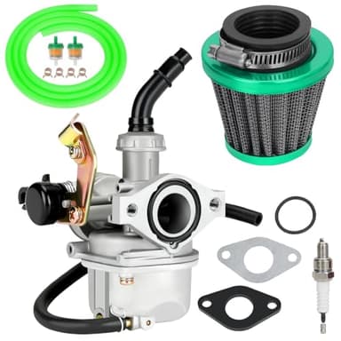 YOXUFA PZ19 Carburetor Carb Cable Choke Replacement for 50 70 90 110cc 125cc ATV Quad Taotao Kazuma Peace Sports Loncin Roketa Kayo Fox Baja SSR Pit Dirt Bike Go Kart Scooter Parts