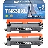 MYTONER Remanufactured Toner Cartridges Replacement for Brother TN830XL TN830 XL/V/R TN-830 Black Toner High Yield for DCP-L2640DW HL-L2460DW MFC-L2820DW XL HL-L2405W HL-L2400D 2465DW Printer, 2Pack