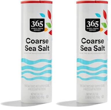 365 by Whole Foods Market, Sea Salt Coarse, 24.7 Ounce (Pack of 2)