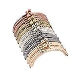 PH PandaHall 5 Color Purse Clasp Frame, 10pcs Wallet Kiss Clasp Lock Retro Arch Coin Bag Frame Metal Clip for DIY Craft Purse Bag Handle Sewing Craft, 3.3 Inch