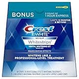 Crest 3D Luxe Professional Effects Plus Crest 3D White Strips Teeth Whitening Kit, 22 Count