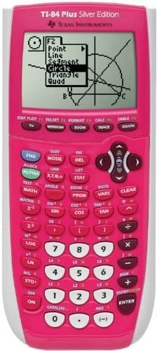Texas Instrument 84 Plus Silver Edition graphing Calculator (Full Pink in Color) (Packaging May Vary) (Renewed)