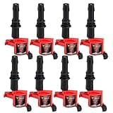 CarBole DG511 Ignition Coils Compatible with 1999-2008 Ford F250 F350 Super Duty Lincoln Mercury V8 V10 4.6L 5.4L 6.8L Replacement for FD508 E508 UF537 IC558 5C1584 (Pack of 8pcs)
