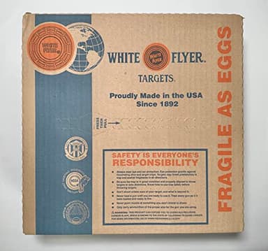 White Flyer Clay Pigeon Trap and Skeet Targets 90 count with White Flyer Scorecard
