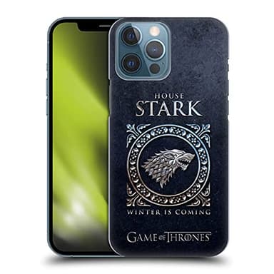 Head Case Designs Officially Licensed HBO Game of Thrones Stark Metallic Sigils Hard Back Case Compatible with Apple iPhone 13 Pro Max