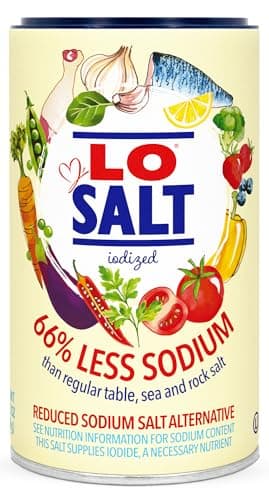Losalt, Salt Iodized Reduced Sodium, 12.3 Ounce