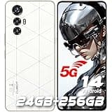 CUBOT MAX 5 5G Cell Phone Unlocked, 24GB+256GB Android 14 Phone, 6.95" FHD+ 144Hz Display, 100MP+32MP Camera, MediaTek 8200 4nm Processor Gaming Phones, 5100mAh Battery(33W) Smartphone, Dual SIM/NFC