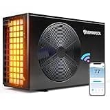 VARMINPOOL 40000BTU Pool Heat Pump for 13,000 Gals Above and In Ground Pool, Smart Electric Pool Heater with Control & Schedule via APP, Titanium Heat Exchanger, 240V